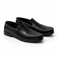Valero Shoes Men’s Slip-On Formal Loafers with Textured Grain Finish